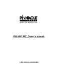 Pinnacle Speakers PIN AMP 800 User's Manual