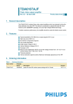 Philips TDA6107AJF User's Manual