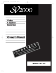 Philips SV2000 User's Manual