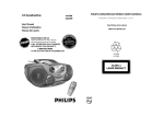 Philips SOUNDMACHINE AZAZ1301 User's Manual