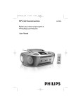 Philips SOUNDMACHINE AZ1836 User's Manual
