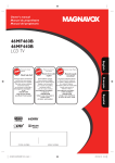 Philips Magnavox 46MF440B/F7 User's Manual