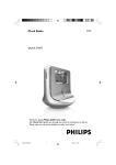 Philips KLOCKRADIO AJ100 User's Manual