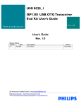 Philips ISP1301 User's Manual
