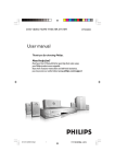 Philips HTS5500C/55 User's Manual
