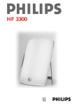 Philips HF 3300 User's Manual