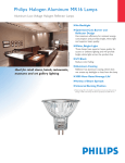 Philips Halogen MR16 User's Manual