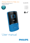 Philips GOGEAR SA4VBE08 User's Manual