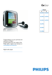 Philips GoGear SA2926 User's Manual