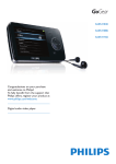 Philips GOGEAR SA054116K User's Manual