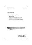 Philips DVP3005K User's Manual
