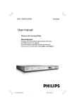Philips DVP3005K/93 User's Manual