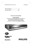 Philips DVDR7260H User's Manual