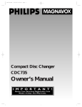 Philips CDC735 User's Manual