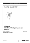 Philips BGX885N User's Manual