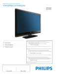 Philips 42PFL3704D User's Manual