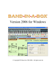 PG Music Band in a Box - 2006 (Windows) User Guide