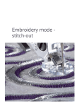 Pfaff Embroidery Mode-Stitch-Out User's Manual