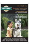 Petsafe In-Ground Fence Kit User's Manual