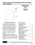 Perlick US10KP User's Manual