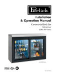 Perlick SDBR48 User's Manual