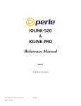 Perle Systems IOLINK-PRO IOLINK-520 User's Manual