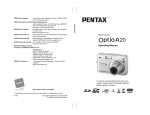 Pentax Optio A20 User's Manual