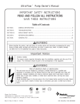 Pentair Ultra-Flow FlowTM Pump User's Manual