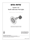 Pentair Small Underwater Pool Lights SunLite LTC User's Manual