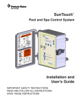 Pentair Pool and Spa Control System SunTouch User's Manual