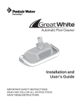 Pentair GreatWhite Automatic Pool Cleaner User's Manual