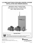 Pentair LX-100EZ User's Manual