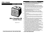 Pelonis HC-451 User's Manual