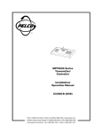 Pelco MPT9500TDX User's Manual