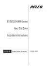 Pelco DVR DX4500 User's Manual