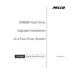 Pelco DX8000 User's Manual