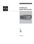 Pelco DX7100 User's Manual