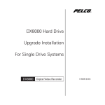 Pelco DX8000 User's Manual
