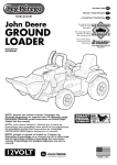 Peg Perego John Deere Ground Loader User's Manual