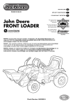 Peg Perego John Deere Front Loader User's Manual