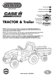 Peg Perego Case IH Tractor and Trailer User's Manual