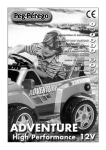 Peg Perego Adventure FI000202G33 User's Manual