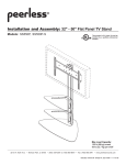 Peerless Industries SS550P User's Manual