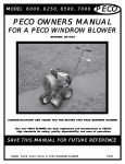 Pecoware Blower 6000 User's Manual