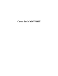 Peavey MMA 800T User's Manual