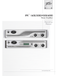 Peavey IPR 3000 User's Manual