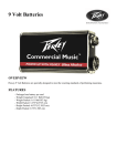 Peavey 50130 Data Sheet