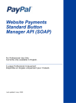 PayPal Website Payments Standard - 2009 - Button Manager API (SOAP) User Guide