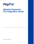 PayPal Website Payments Pro - 2009 Integration Guide