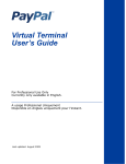 PayPal Virtual Terminal - 2009 User's Guide